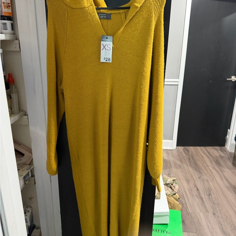 Primark Mustard Long Sleeve Dress